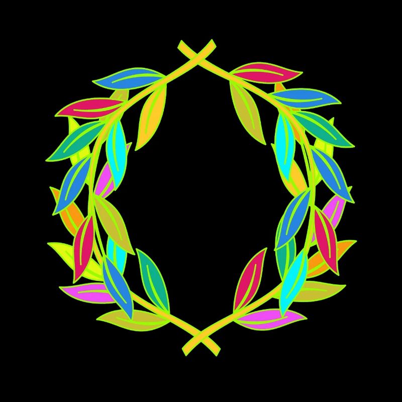 Rainbow Laurel Wreath Laurel