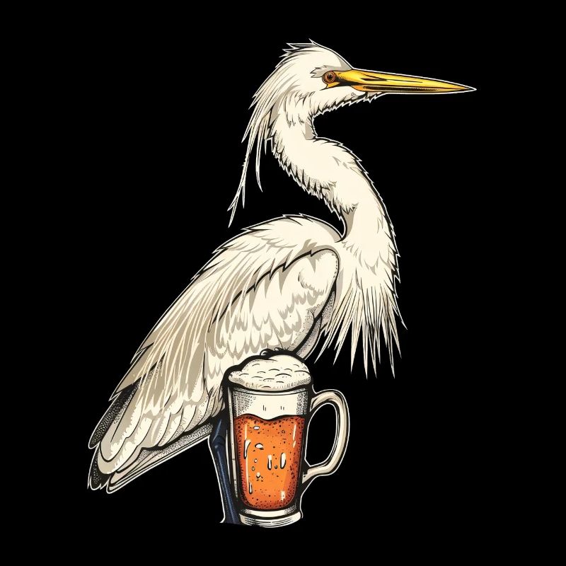 Reiher Vogel Bier