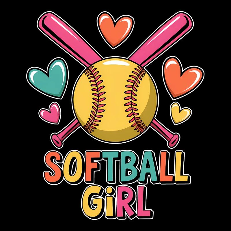 Softball Girl Mädchen Lustiges Softball Geschenk