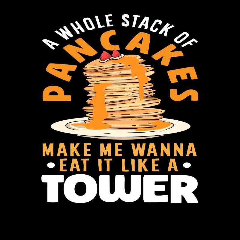 A whole stack of pancakes delight