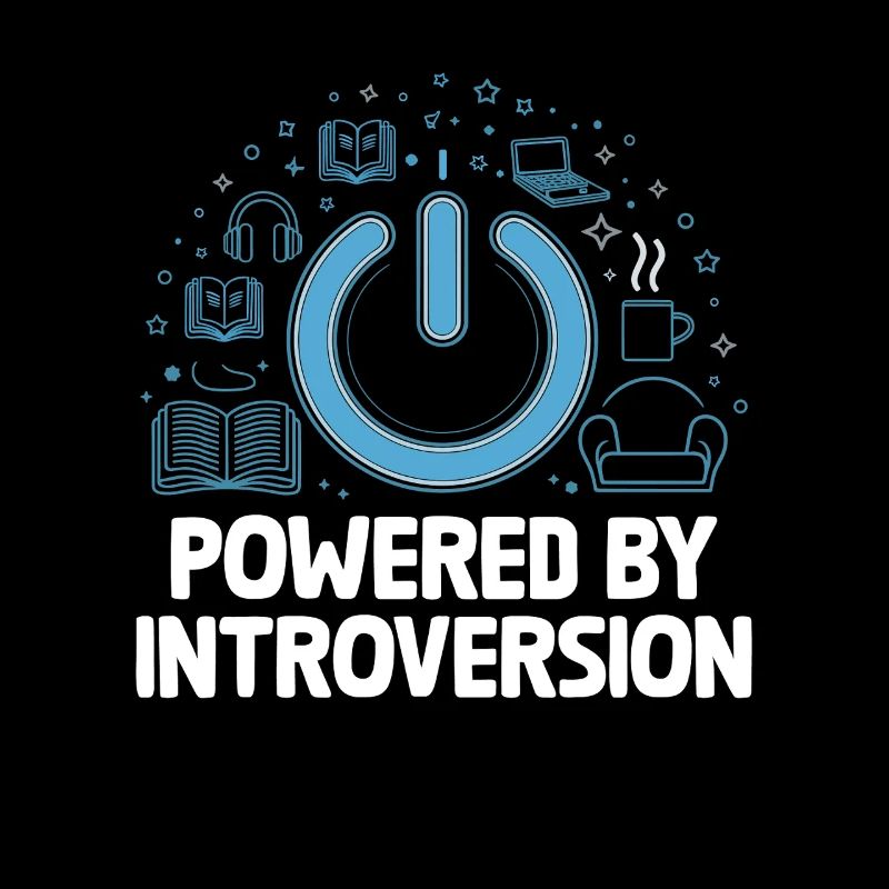 Powered By Introversion Sprüche für Introvertierte