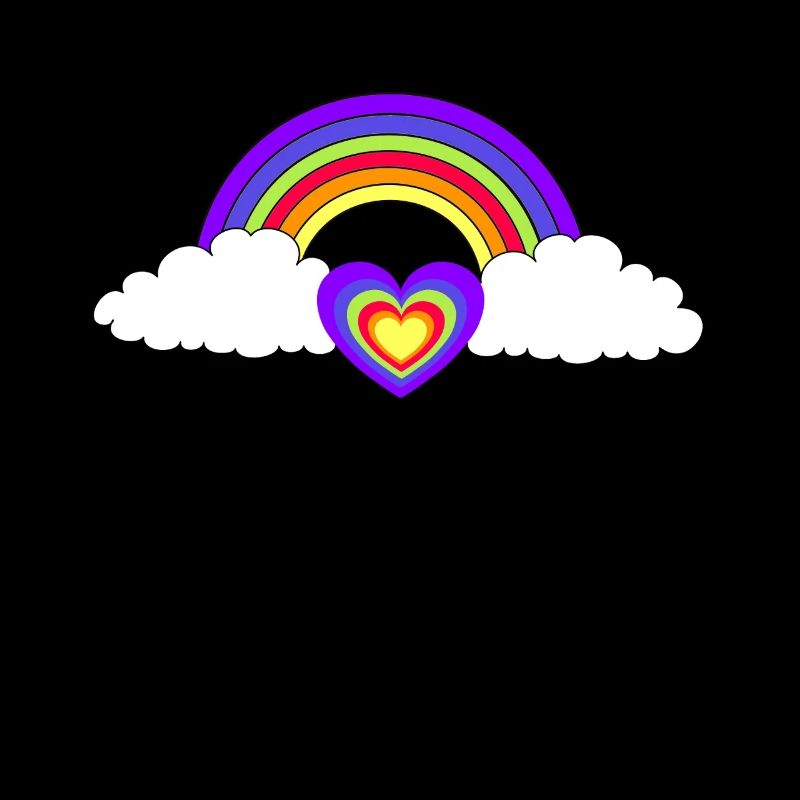 Regenbogen Herz Herzen Liebe Valentin