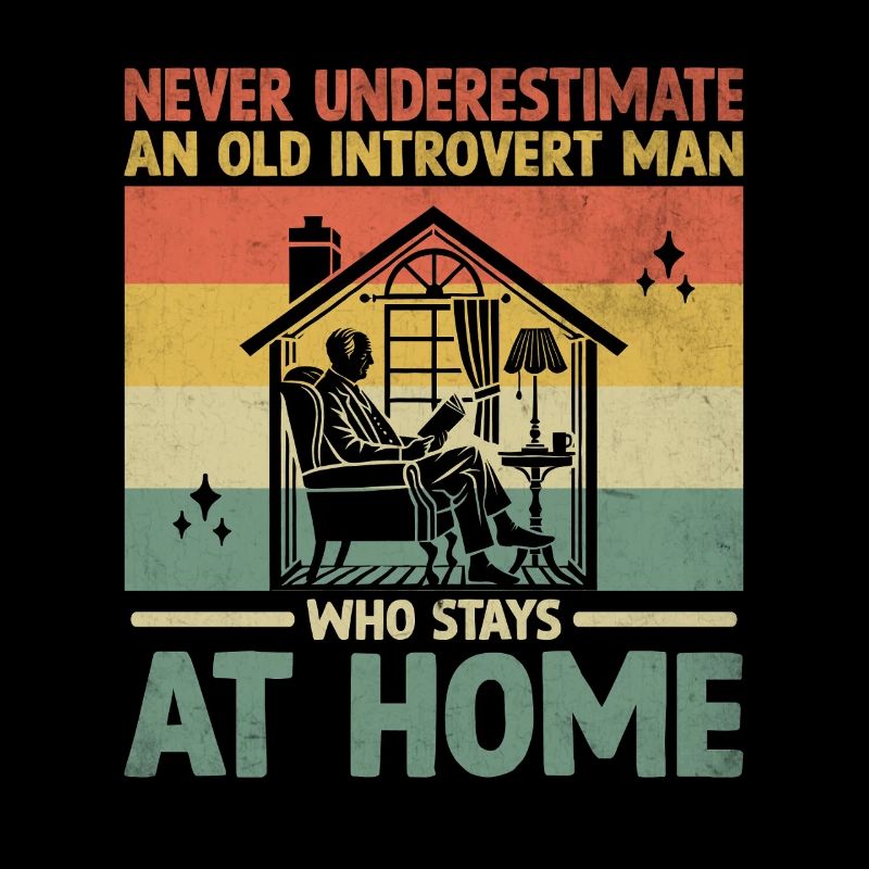 Never Underestimate An Old Introvert Man Who Stay