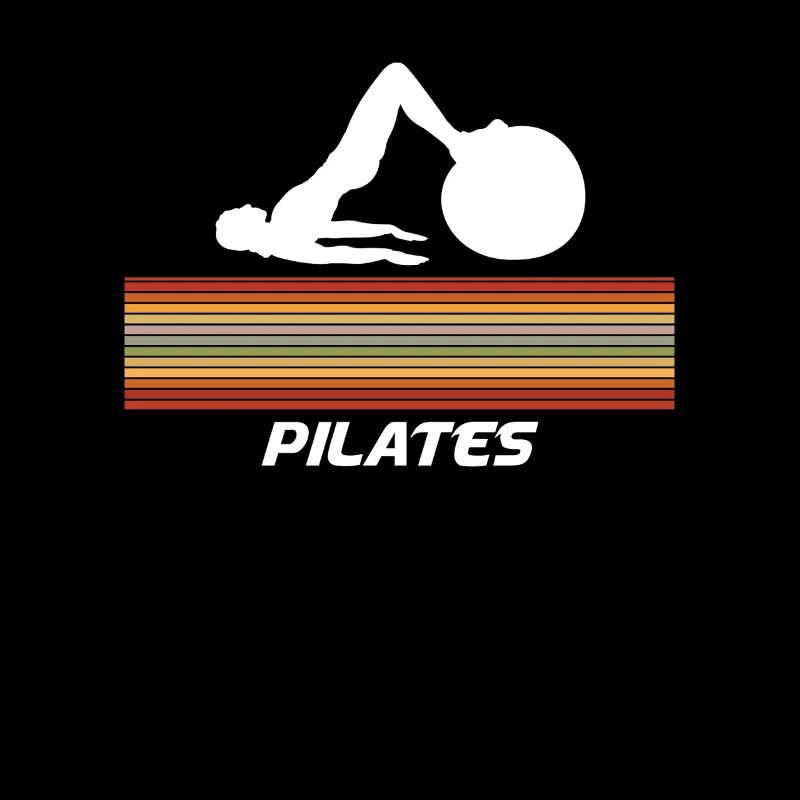 Pilates With Retro Stripe Design