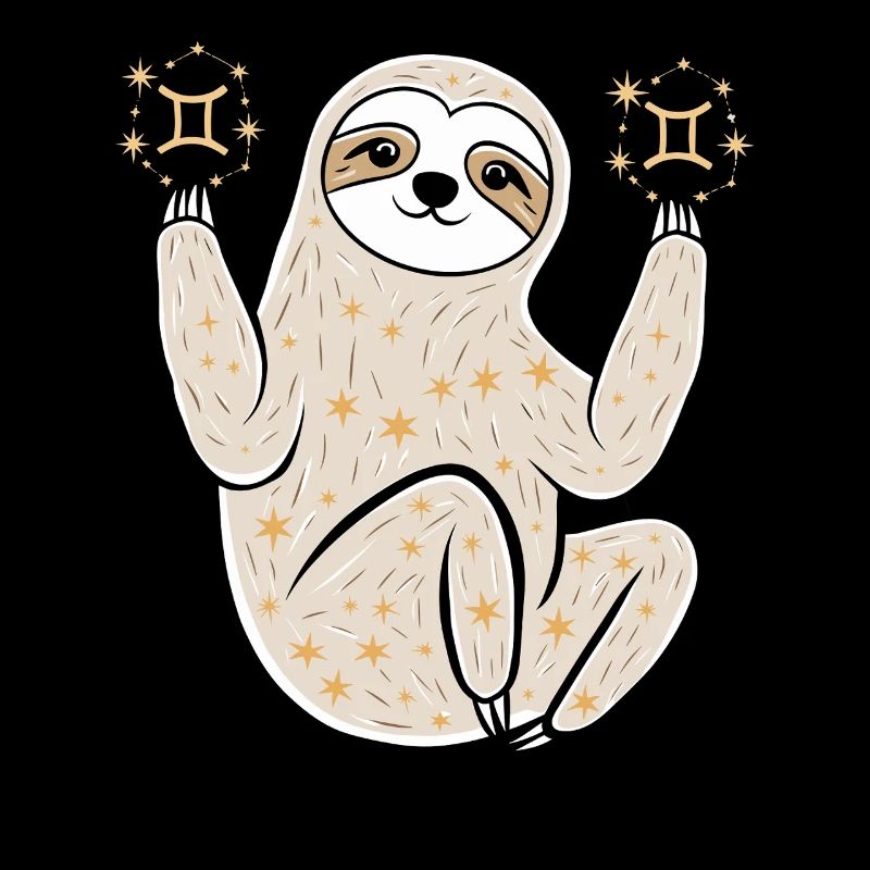 Gemini Zodiac Sloth Magical