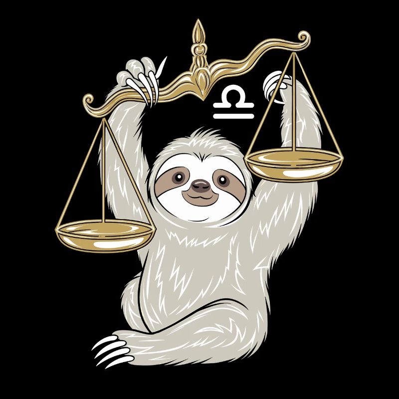 Libra Sloth Libra Zodiac Sign