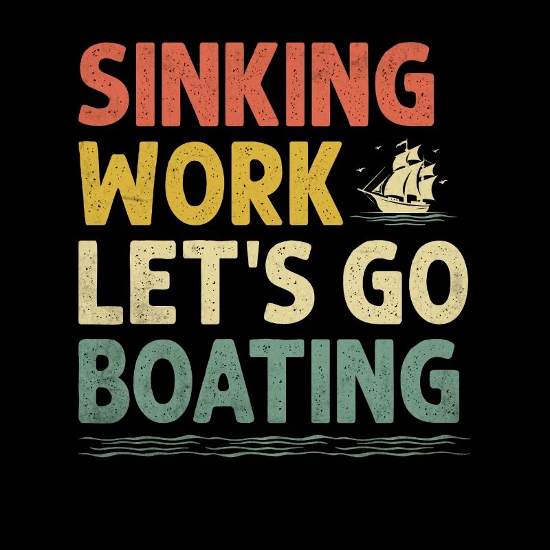 Sinking Work Let's Go Boating Paddle Boat