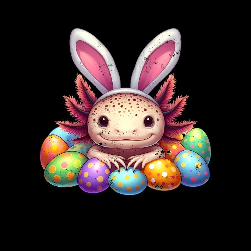 Easter Axolotl - Happy Easter