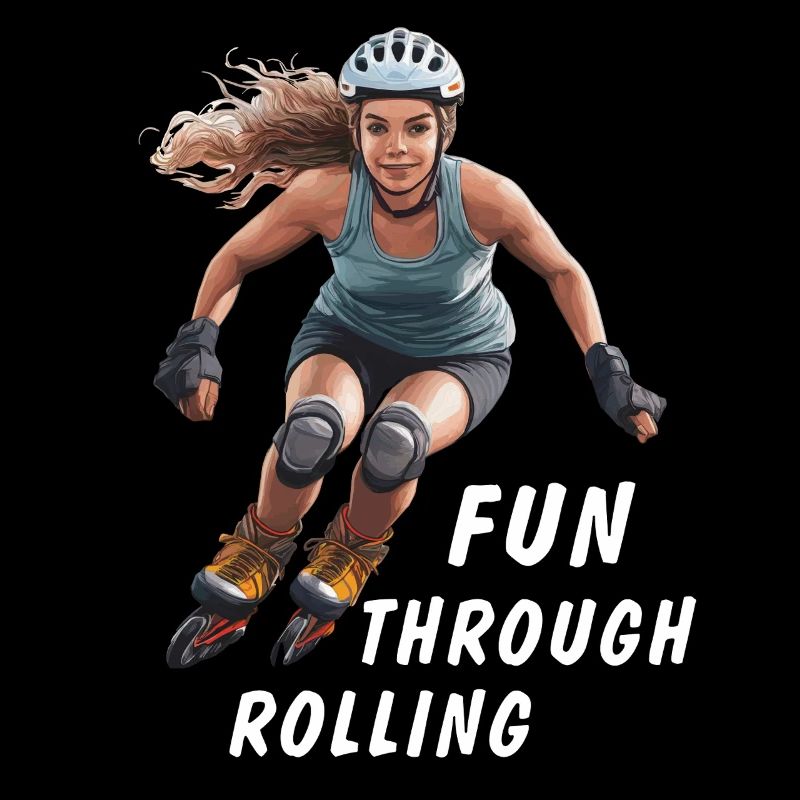 FRAU ROLLSCHUHE FUN THROUGH ROLLING