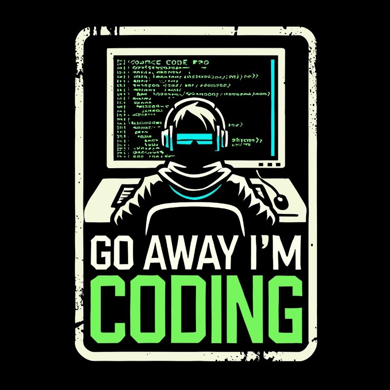 Geh weg, ich bin am Coden