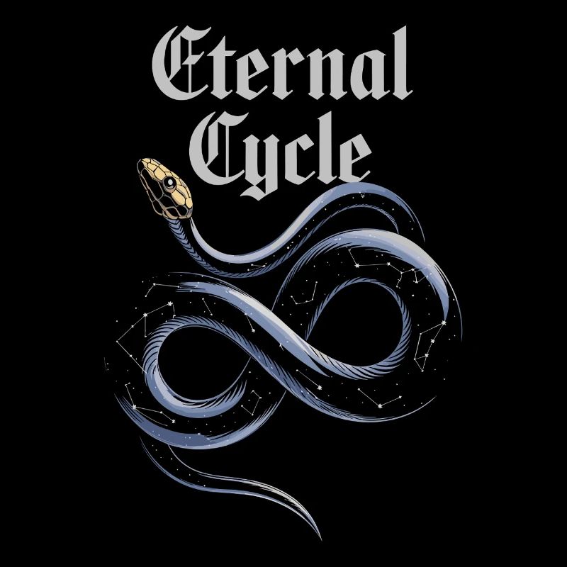 Cycle éternel : Symbolisme du serpent infini