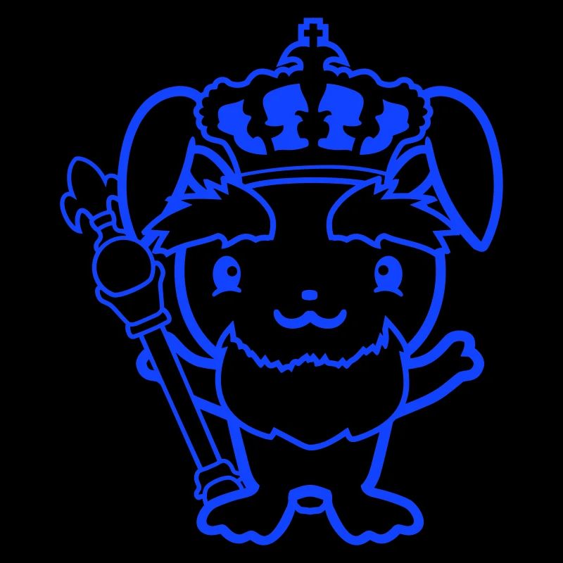 Rabbit King Crown Old Scepter Ruler Leader