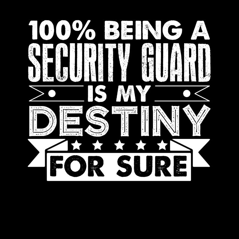 Security Guard Being A Security Guard