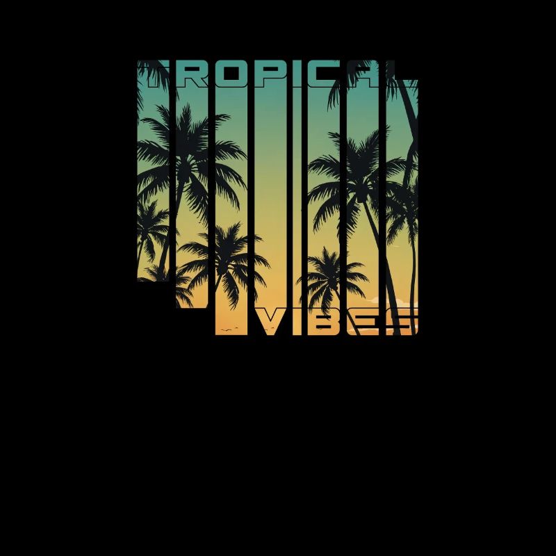 Tropical Vibes Gradient Palmen