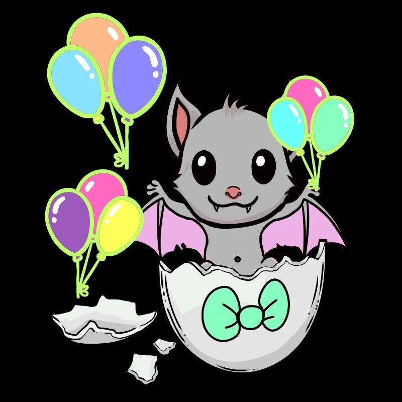 Bat Baby Birth Kids Eggshell