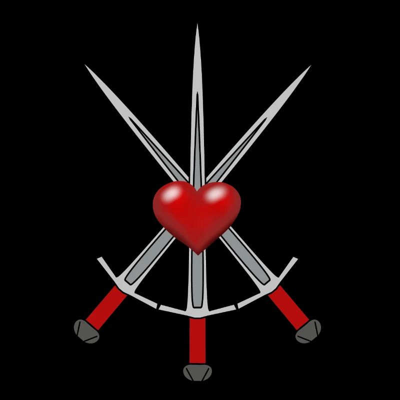 Épée Chevalier Médiéval Épées Guerrier Coeur