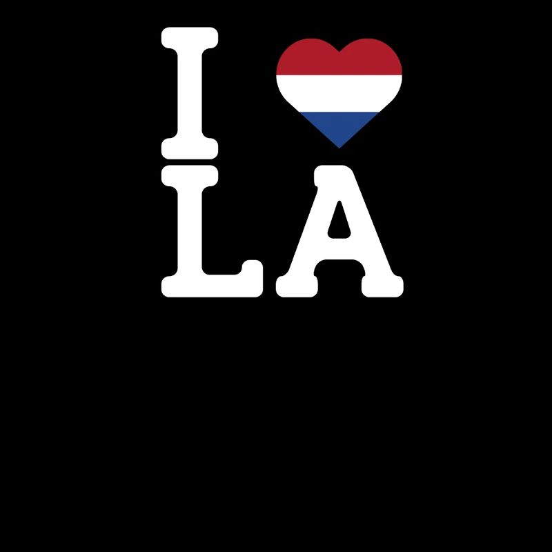 J’aime LA Cool Wrong Flag Pays-Bas Lover États-Unis