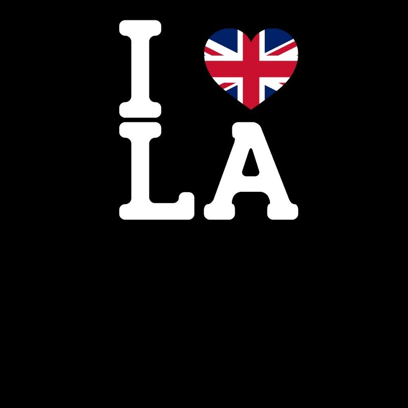 J’aime LA Cool Wrong Flag Royaume-Uni Lover Pun