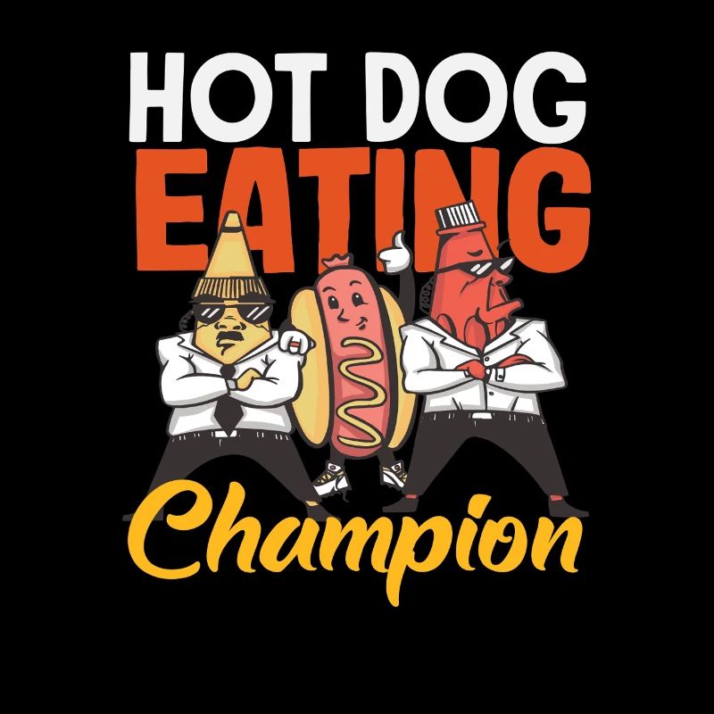 Hot Dog Lover Eating Champion Fun