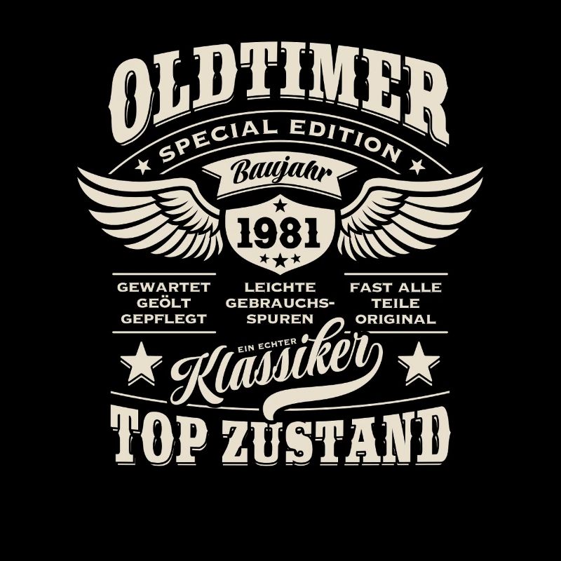 Oldtimer Baujahr 1981 - Geburtstag - Geschenk