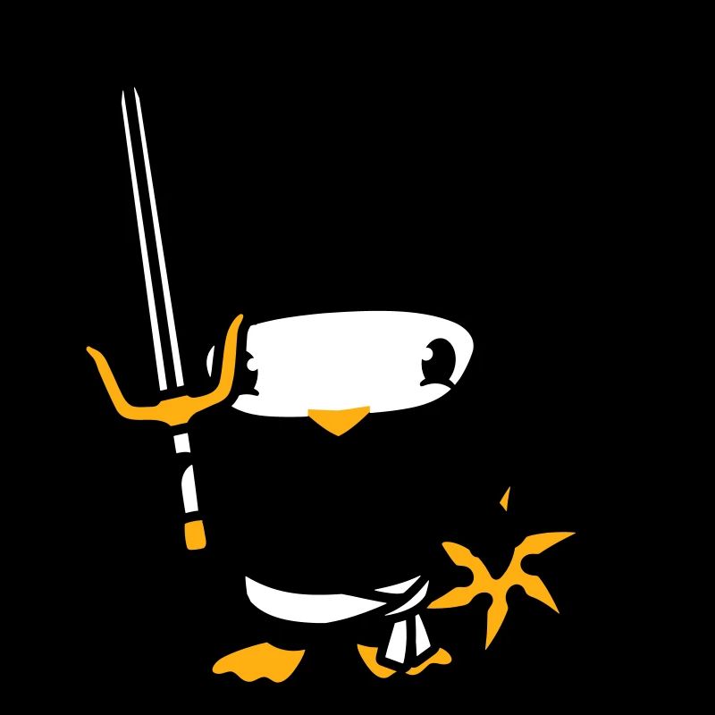Bird Ninja Fighter Assassin Sword Ninja Star