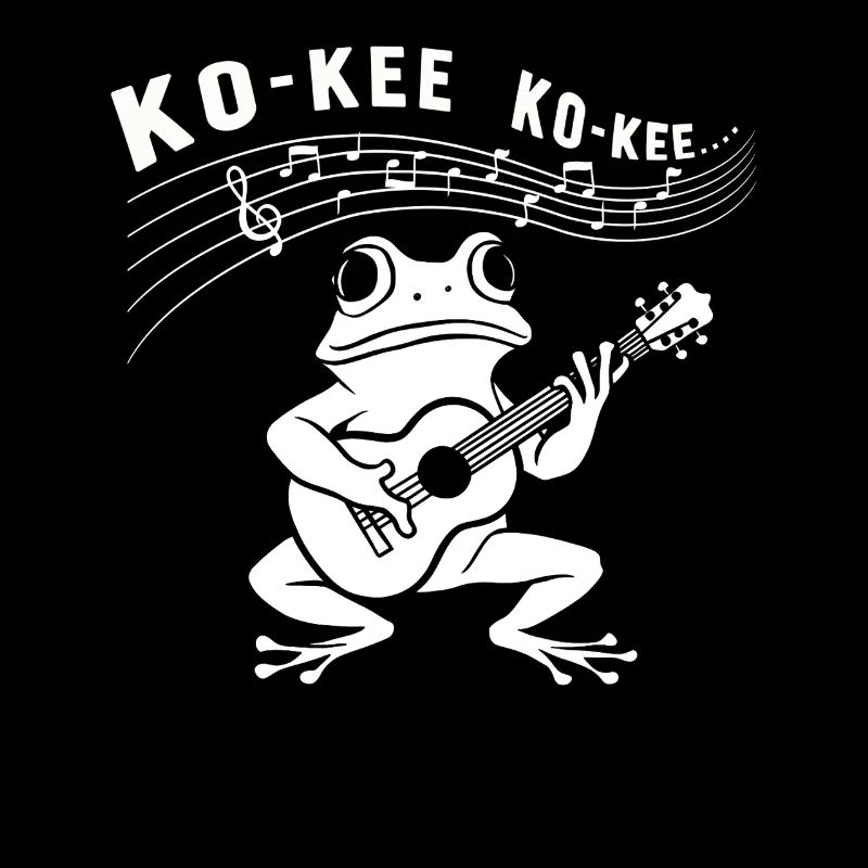 Ko-Kee Frog Playing Guitar Melody