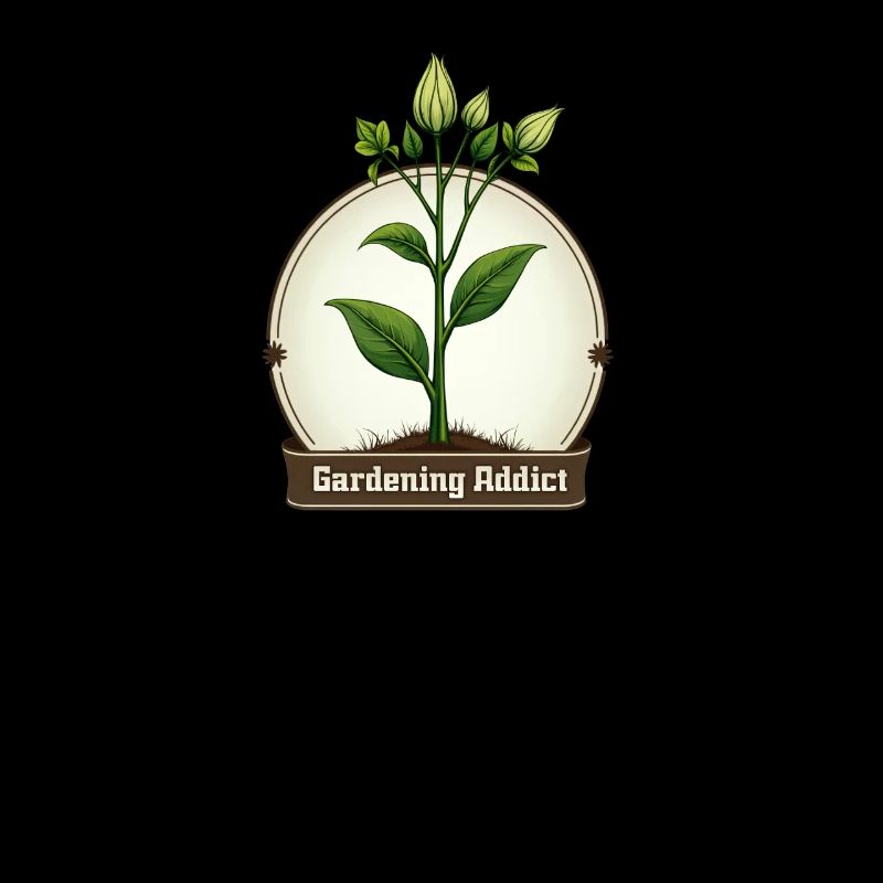 Gartensüchtiger Pflanze Emblem