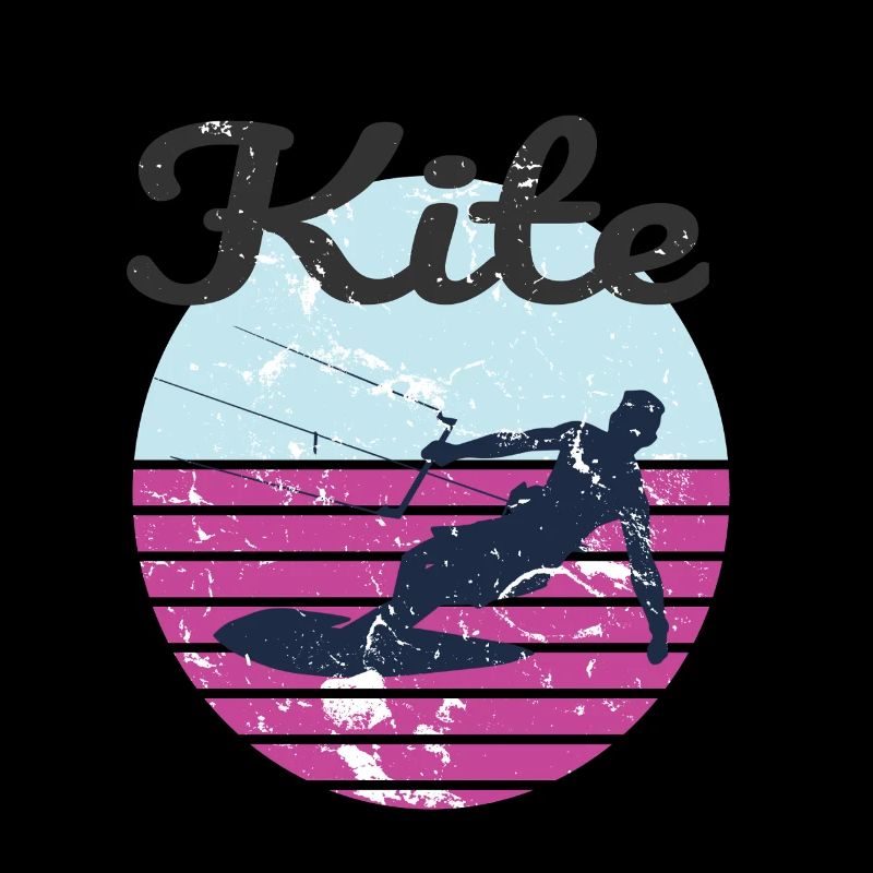 Ambiance d’aventure de kitesurf rétro