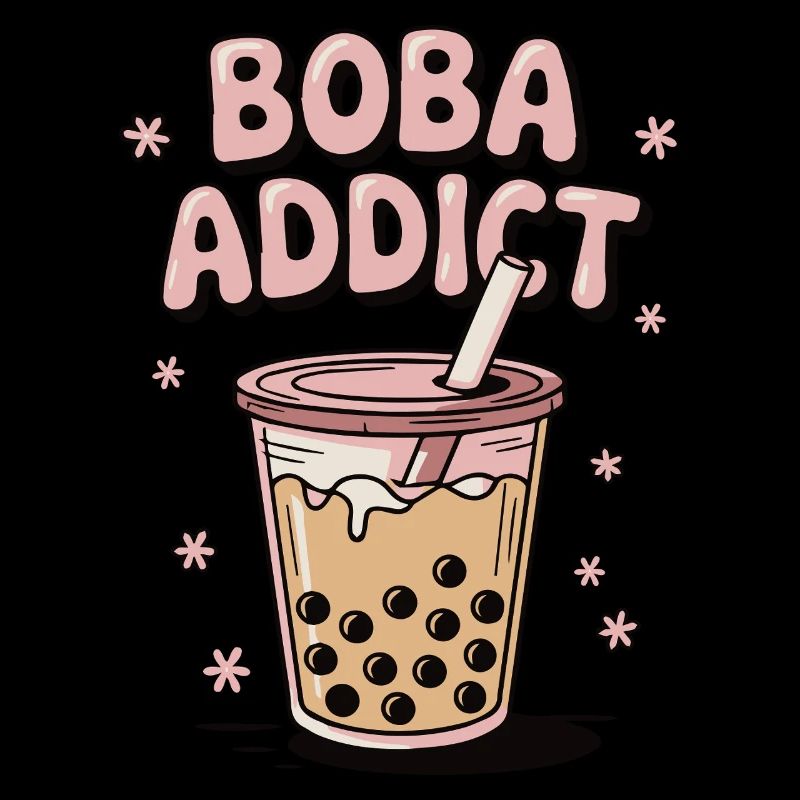 Boba Addict Tasse Bubble Tea Tapiokaperlen