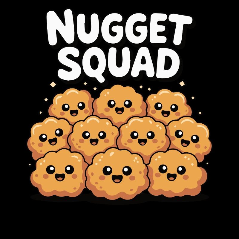 Chicken Nugget Squad Lustiges Essen Feinschmecker Fleisch
