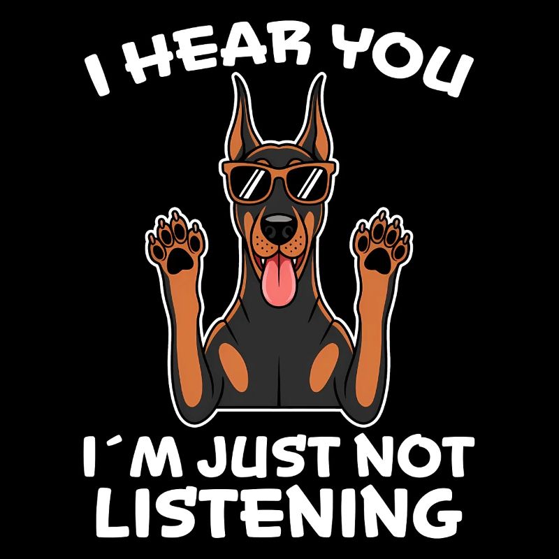 Dobermann Spruch Hunde Lustiges Dobermann Geschenk
