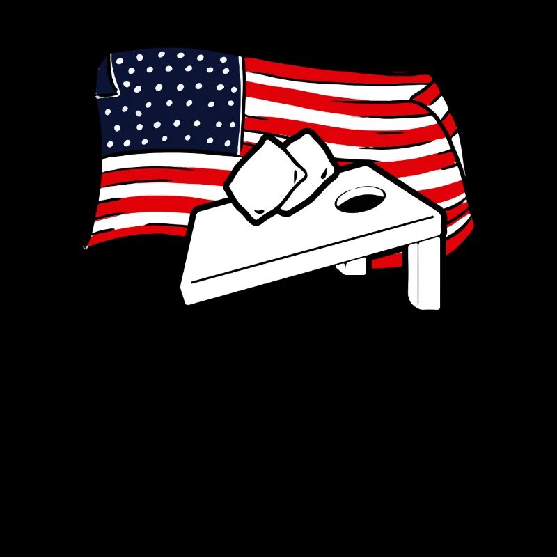 Cornhole Player Drapeau américain