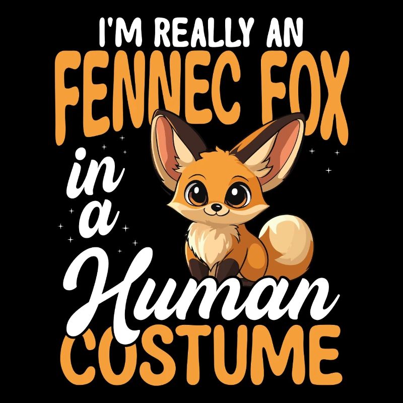 Fennek in human costume funny