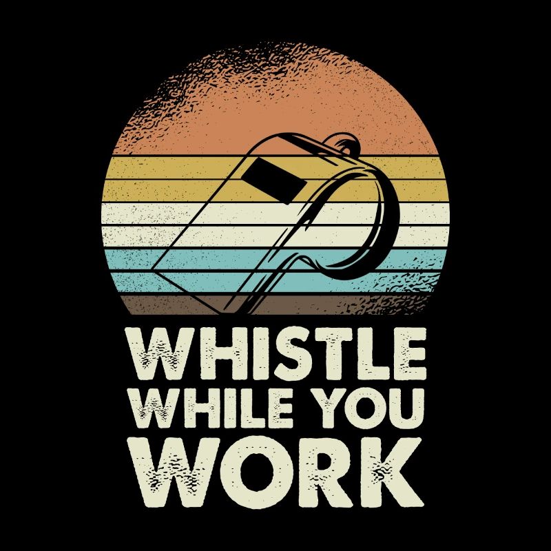 Whistle While You Work Motif Retro