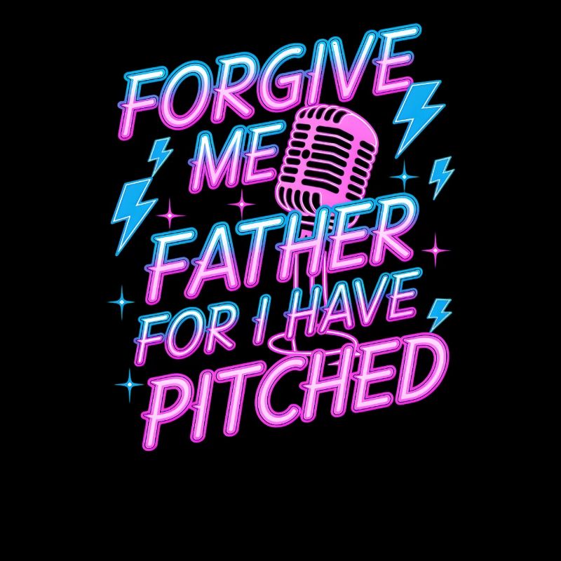 Pardonne-moi Père Baseball Pitcher Flame Design