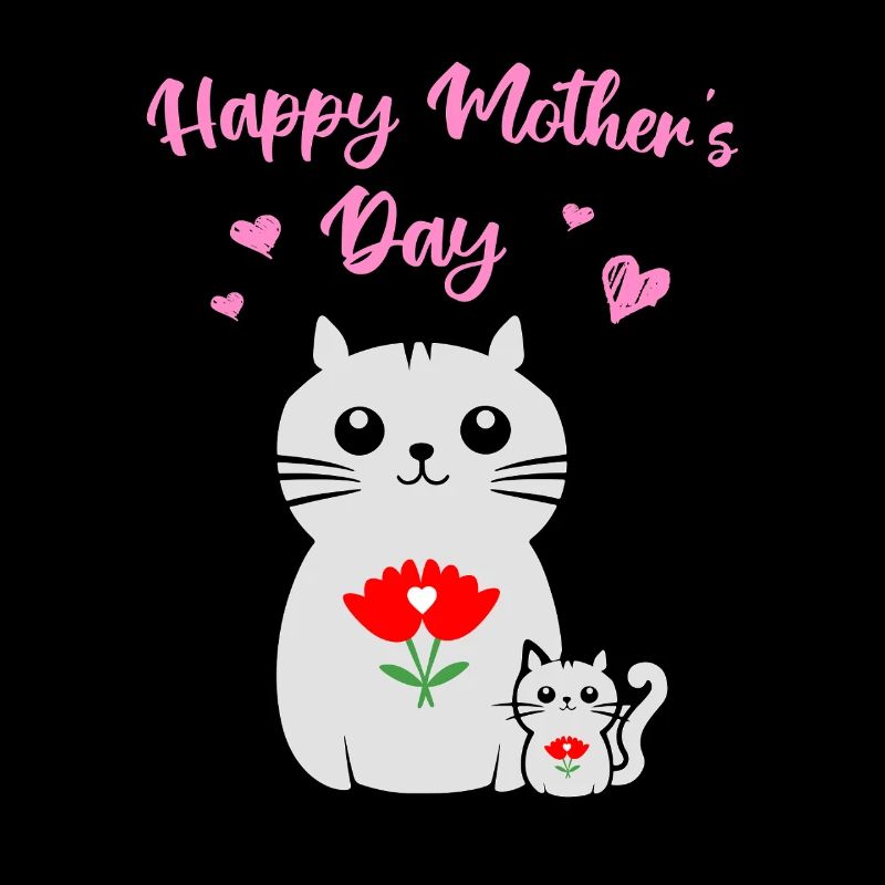 Katze und ihr Kätzchen, Muttertag