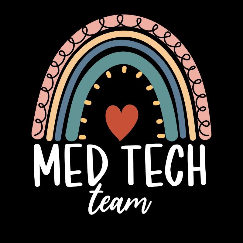 Med Tech Team Boho Rainbow Lustiges medizinisches Labor