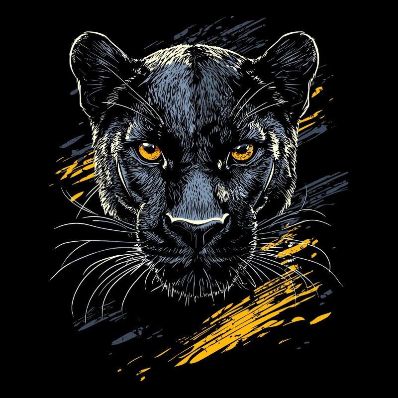 Panthère Léopard Grand Chat Mignon Gros Chat Panter