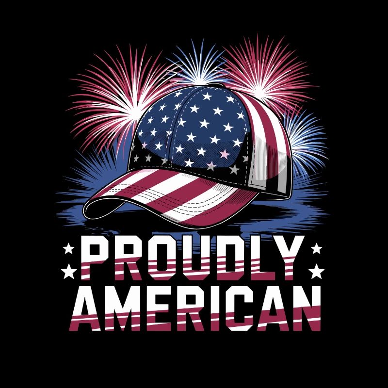 Proudly American Cap Mit Feuerwerk