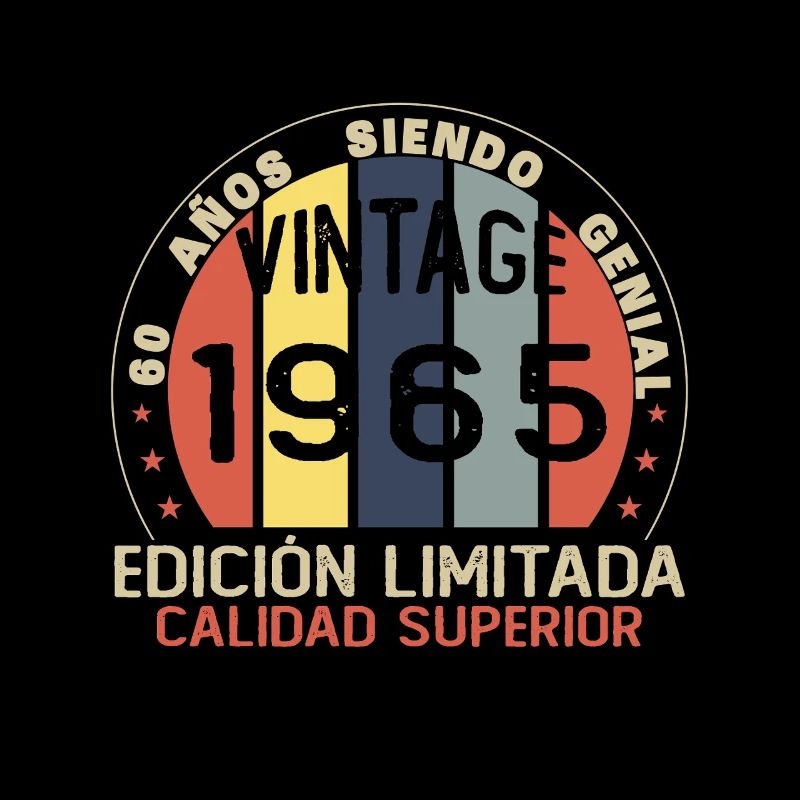 60 Year 1965 Vintage Retro Anniversary