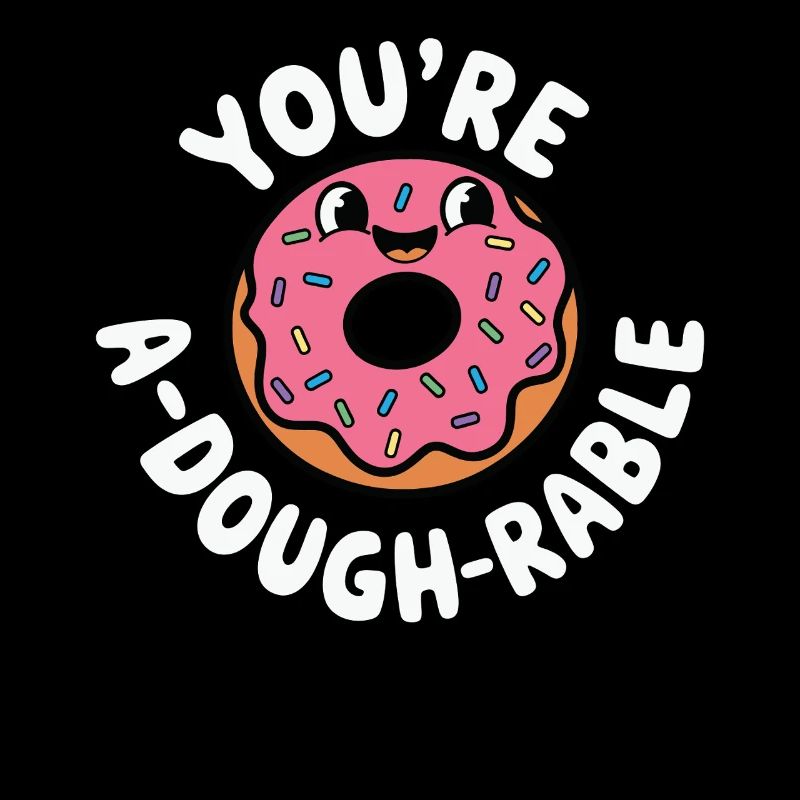 Jeu de mots mignon sur les beignets