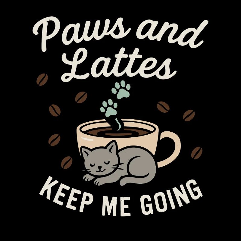 Cat Café Staff Coffee Purrista Cat Lover