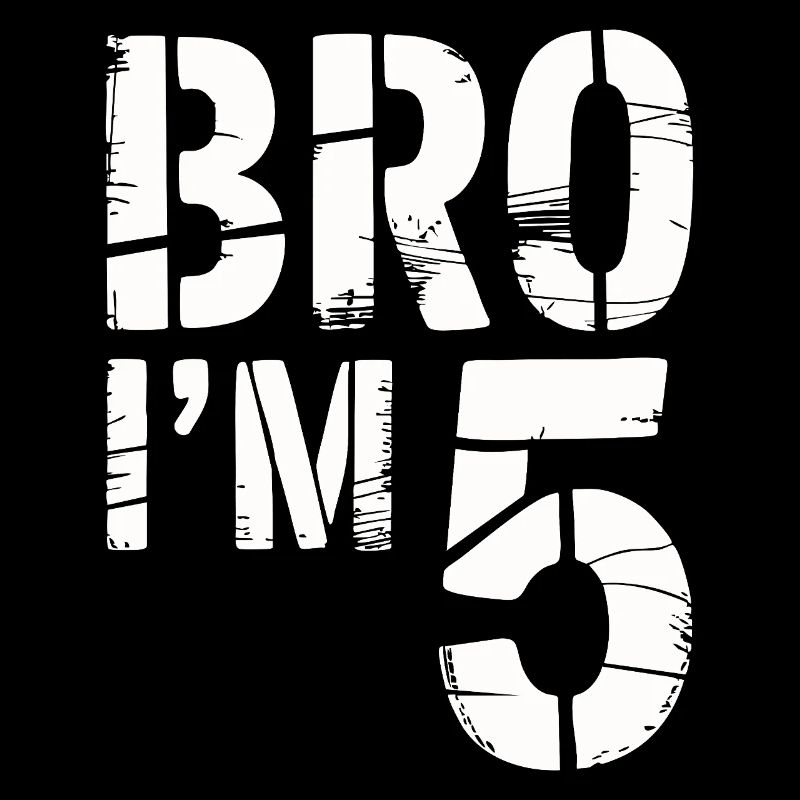 Bro, ich bin 5 – Coole Geburtstags-Design