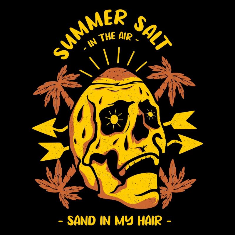 Crâne de sel dans l’air d’été