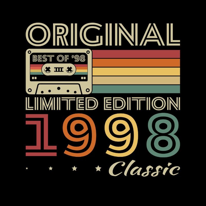 1998 Vintage Retro Geburtstagsgeschenk
