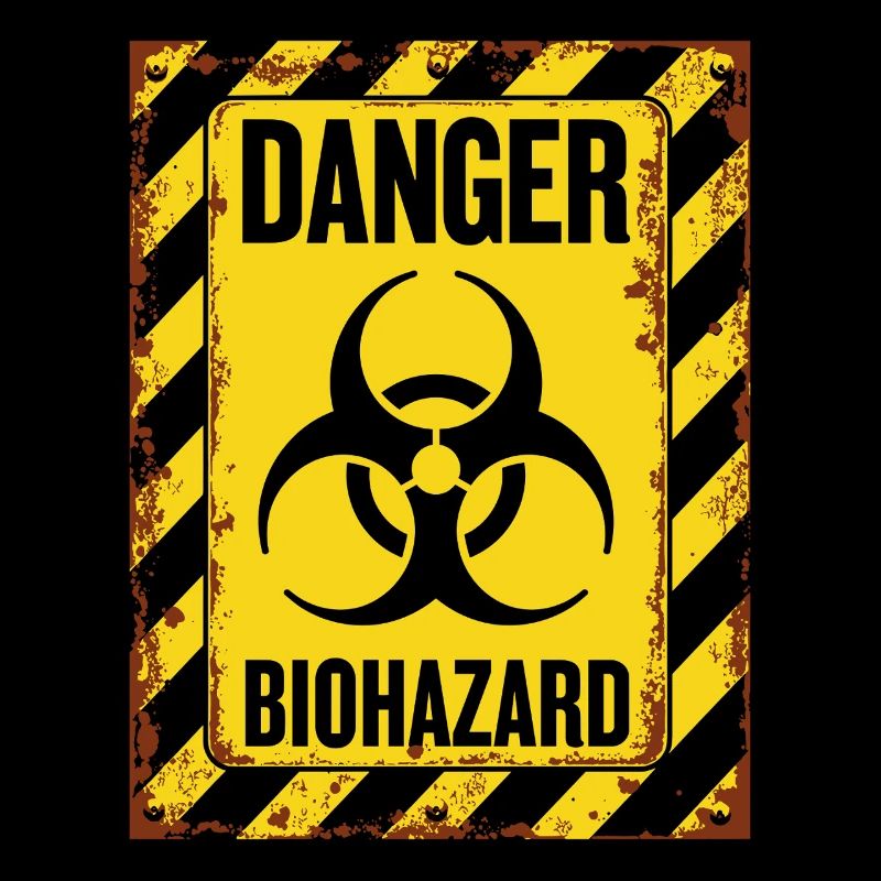 Danger Biohazard Grunge Zombies Apocalypse