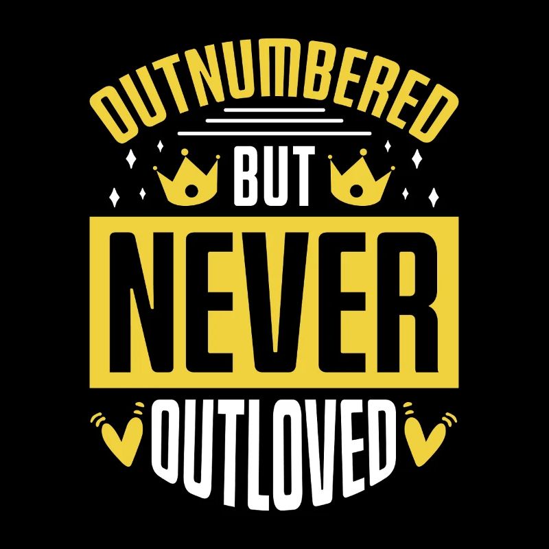 Papa Vater von drei Mädchen Töchtern