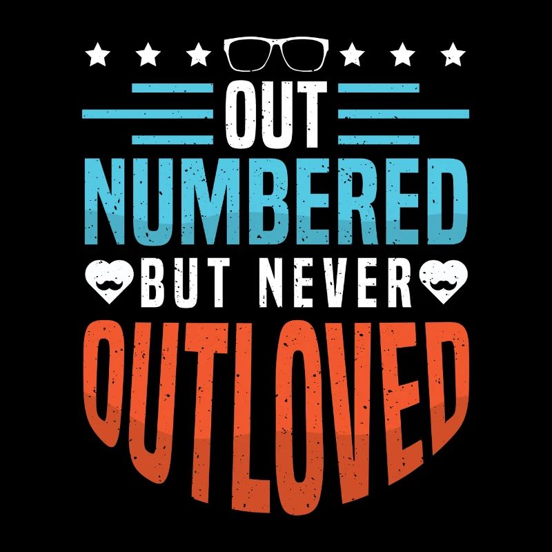 Papa Vater von drei Mädchen Töchtern