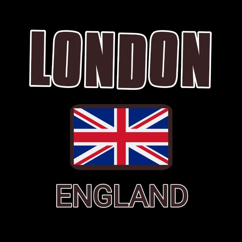 Londres, Angleterre, avec drapeau de l’Angleterre