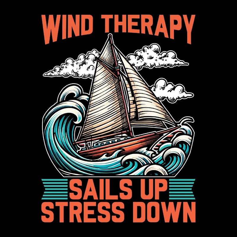 Sailing Wind Therapy Sails Up Maritime Boating